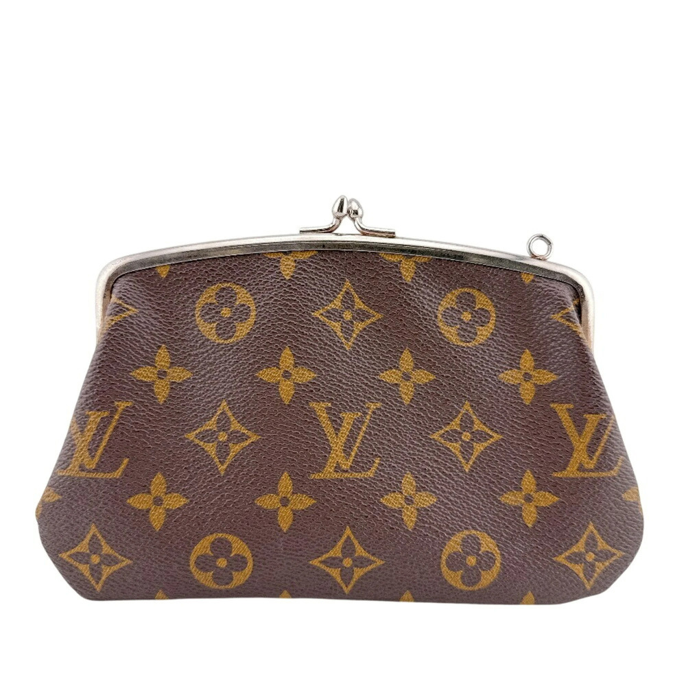 LOUIS VUITTON Bucket USA Coin Case Pouch Brown